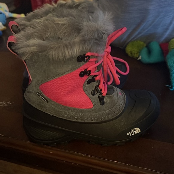❄️❄️The North Face Extreme Snow Girls Skiing Boots Grey/Pink - Picture 5 of 6